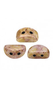 Les perles par Puca® Kos beads Opaque Mix Rose Gold Ceramic Look 03000-15695